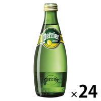 日仏貿易 ペリエ 炭酸入りナチュラルウォーター レモン 330ml 瓶 1箱（24本入）