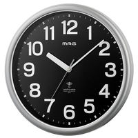 ノア精密 MAG 電波掛時計 ナオス シルバーメタリック W-781 SM-Z 1個（直送品）