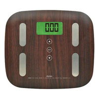 ドリテック 体重体組成計　体重計　体組成計　木目調　デジタル表示　ダークウッド 243551 1個（取寄品）