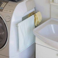 下村企販 バスタオルハンガー ステンレス洗濯機ハンガー バスタオル バスマット ハンガー 333470 1個（直送品）