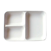 ランチプレート 21.5cm レクタングル MIN FARG 子供 食器 プラスチック 子供用食器 食洗機対応 スタッキング 日本製 グレー（取寄品）