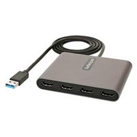 HDMI変換アダプタ USB-A [オス] - HDMI[メス]×4 コンバーター USB3.0 USB32HD4