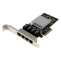 LANカード 4ポートGbE増設PCIe NIC Intel I350 ST4000SPEXI 1個 Startech.com