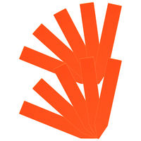 藤原産業 セフティ3 カラーラベル オレンジ 90mm 4977292639712 1セット(80枚:10枚×8セット)（直送品）