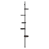 【軒先渡し】萩原 突っ張りポールラック 幅430×奥行430×高さ1870～2640mm KTR-3116