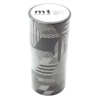mt マスキングテープ ボックス・モノクロ　[100mm×7m] MT10W1117 1個 カモ井加工紙（直送品）