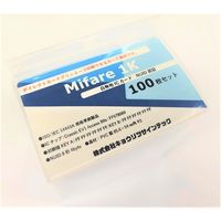 キョウリツサインテック Mifare1K白無地ICカード100枚 IC06 1箱（直送品）