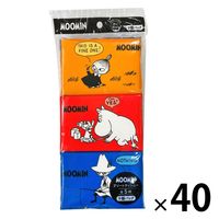 ティッシュペーパー MOOMIN（ムーミン） ふっくらやわらか水に流せるポケットティシュ 1ケース（360個:9個入×40パック)