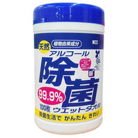 天然アルコール除菌ウエットタオルボトル100枚 441102 1箱（24個） コーヨー化成（直送品）