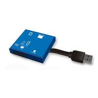 ナカバヤシ ＵＳＢ３．０マルチカードリーダー／ブルー CRW-37M74BL 1個（直送品）