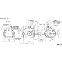 ダイキン工業（DAIKIN） ピストンポンプ V23A2RX-30 1台（直送品）