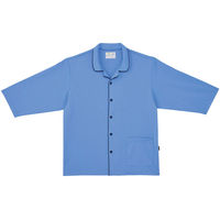 トンボ キラク　前開きシャツ　インクブルー　L CV206-78-L 1枚（取寄品）
