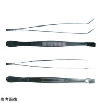 LLG Labware SUS304フラットピンセット 直 115mm 9160391 1本 4-4419-01（直送品）