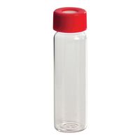 TOCバイアル瓶 レベル2 透明バイアル+赤キャップ(セプタム付)72本入 2112-40mLT 1箱(72本)（直送品）