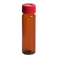 アズワン TOCバイアル瓶 レベル2 褐色バイアル+赤キャップ(セプタム付)72本入 2122-40mLT 1箱(72本)（直送品）