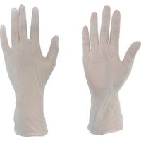 トラスコ中山 TRUSCO 使い捨てビニール手袋(プラスチック手袋) 粉付L クリア (100枚入) PVCP-1008L 1箱(100枚)（直送品）