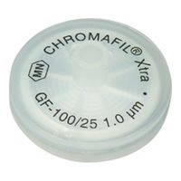 シリンジフィルター（ガラス繊維・CHROMAFIL）1um φ25mm ナチュラル 100個入 729228 4-4338-01（直送品）