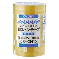 クラウングループ クラウンセロテープ１５ｍｍ３５ｍ１０巻 CR-CN15 1パック