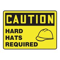 Accuform 警告・注意喚起ラベル(英字)Hard Hats Required MPPE613VS 1枚 4-4747-06（直送品）
