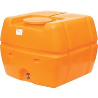 スイコー スーパーローリータンク 1500L オレンジ （フタ含む SLT-1500 OR+SV25A 314-7001（直送品）