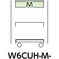 山金工業 ヤマテック スペシャルワゴン 移動式 キャビネット深型1段×1個グリーン W6CUH-M-G 1台 868-3481（直送品）