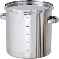 日東金属工業 日東 ステンレス密閉容器 目盛付(バンド式/FKM) 50L CTL-M-39H/PFL 1個 147-4532（直送品）