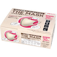 横井定 THE MASK 3D立体不織布マスク ベージュ レギュラーサイズ 30枚入 4979607010049（直送品）