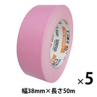 【ガムテープ】 カラークラフトテープ No.500WC 幅38mm×長さ50m ピンク 積水化学工業 1セット（5巻入）