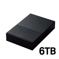 HDD 外付け デスクトップ USB3.2(Gen1) ブラック 6TB ELD-GTV060UBK エレコム 1個（直送品）