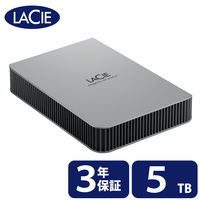 LaCie 外付け HDD ポータブル 3年保証 ムーン・シルバー ラシー