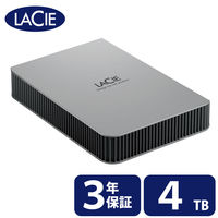 LaCie 外付け HDD ポータブル 3年保証 ムーン・シルバー ラシー