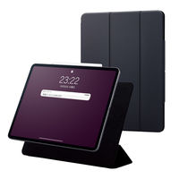 iPad Pro 12.9インチ ケース ソフトレザー マグネット装着 ブラック TBWA22PLWVPF2BK エレコム 1個（直送品）
