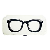 パラデック メガネケース スリム メガネ柄 おしゃれ 眼鏡ケース Calmo カルモ ブラック 302947 1個（直送品）