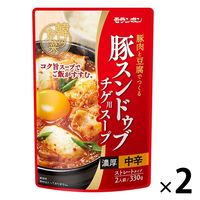 モランボン 韓の食菜 豚スンドゥブチゲ用スープ 330g 2袋 鍋つゆ