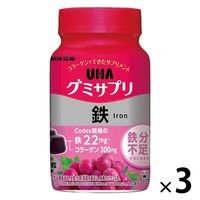 グミサプリ 鉄 30日ボトル 3個 UHA味覚糖