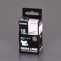 エスコ 18mm 布転写テープカートリッジ(赤) EA761DW-52 1セット(3個)（直送品）