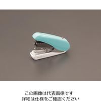 エスコ 40枚用 軽とじホッチキス(ミントブルー) EA762HC-16A 1セット(3台)（直送品）