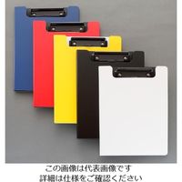 エスコ 250x176mm/A5 クリップボード(レッド) EA762DA-8R 1セット(10冊)（直送品）