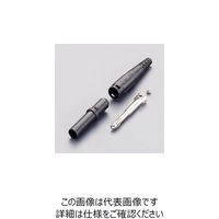 エスコ 4mm セーフティプラグ(黒) EA940DP-321 1セット(15個)（直送品）