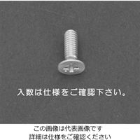 エスコ M4 x12mm 皿頭小ねじ(アルミ製/20本) EA949NM-412 1セット(200本:20本×10ケース)（直送品）