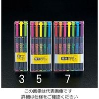 エスコ 5色 蛍光ペンセット EA765BS-5 1セット(50本:5本×10セット)（直送品）