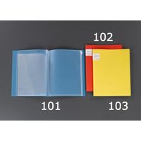 エスコ 312x240mm ポケットファイル(ブルー) EA762CB-101 1セット(15冊:1冊×15個)（直送品）