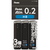 ぺんてる パック　ぺんてるアイン０．２　ＨＢ　３個 XC282HB-3P 5個（直送品）