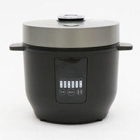 コンパクトライスクッカー　黒　３合炊き　ＨＫーＤＲＣ０４　1台 ヒロ・コーポレーション（直送品）