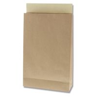 シモジマ HEIKO 宅配袋（紙製） 茶 M 封かんシール付 1セット（100枚：25枚入×4パック） 004192405