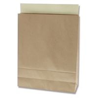 シモジマ HEIKO 宅配袋（紙製） 茶 L 封かんシール付 1セット（100枚：25枚入×4パック） 004192410