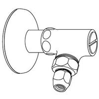 LIXIL シャワートイレ配管専用止水栓（銅管接続用） CF-93 1個（直送品）