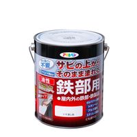 アサヒペン 油性高耐久鉄部用 1.6L ツヤ消し白 4970925527455 1セット(6缶)（直送品）