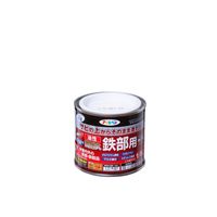 アサヒペン 油性高耐久鉄部用 1/5L ツヤ消し白 4970925527431 1セット(6缶)（直送品）