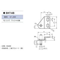 TSB ガススプリング ブラケット BKT-6B 1セット（4個）（直送品）